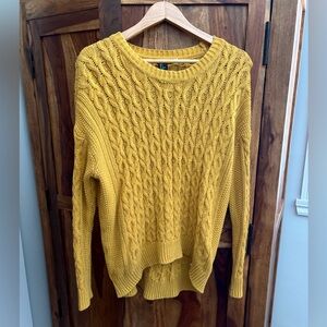 Mustard knit sweater